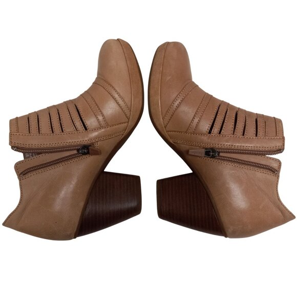 Dansko Size EU 37 Ankle Booties Womens Leather Heeled Meadow Nubuck Tan Brown - Picture 6 of 12